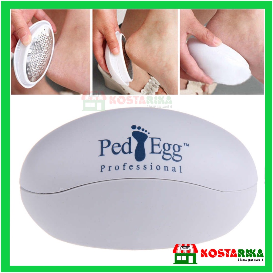 KOSTARIKA Ped Egg Pembersih Penghalus Gosok Tumit Kaki Kapalan Kulit Mati Kering