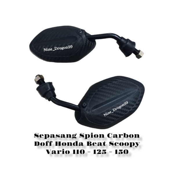 Spion Carbon Two Tone Beat Scoopy Vario 110 Vario 125 150 PCX Nmax Lexi Aerox