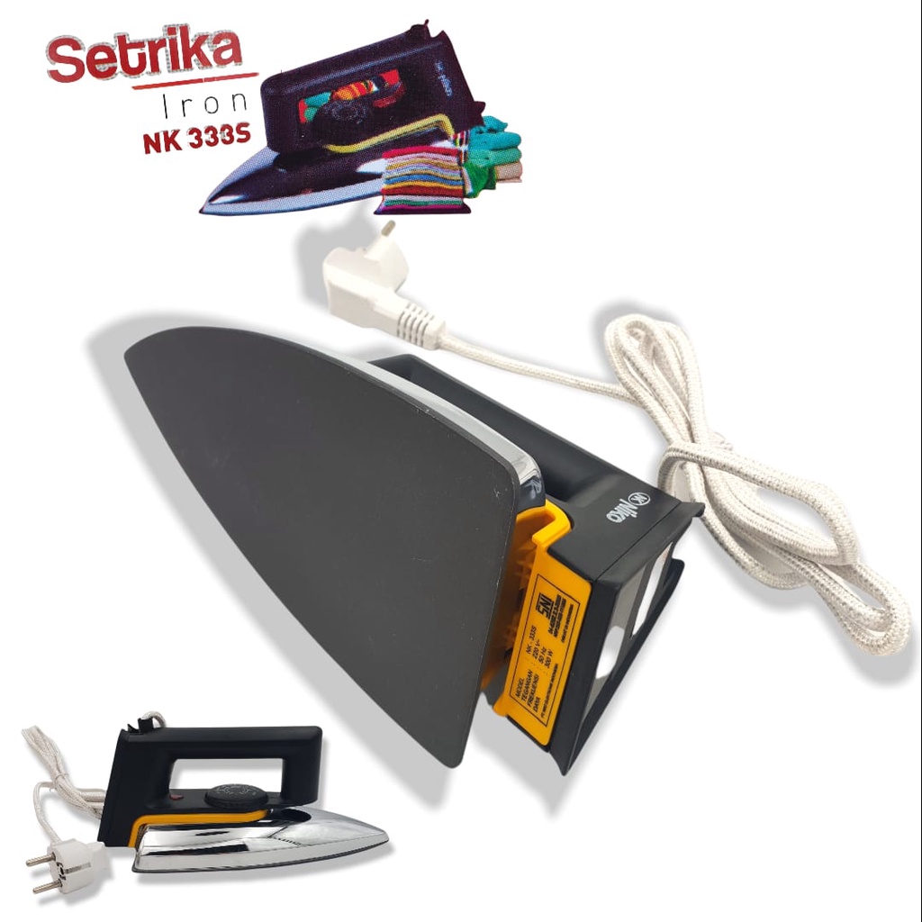 Setrika Listrik NIKO 333S - Gosokan Elektrik 333S / STRIKA DRY IRON / SETERIKA OTOMATIS NIKO Exclusive/ GKC Setrika Listrik Niko Nk-333s Anti Lengket Gosokan Baju Dry Iron