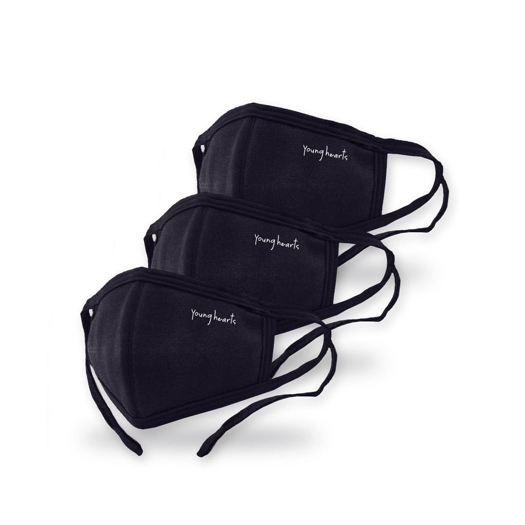 Masker Katun Young Hearts  1 Pack Isi 3 pcs YLS 