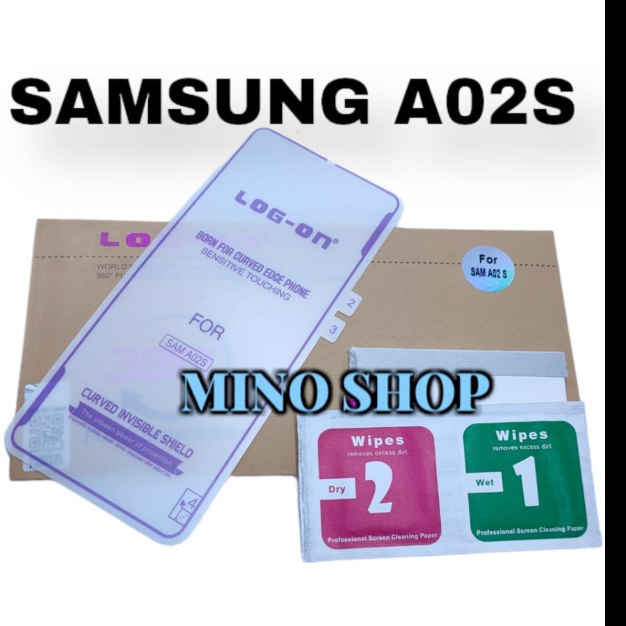 ANTI GORES JELLY SAMSUNG A02S - ANTI SHOCK LOG ON SCREEN PROTECTOR