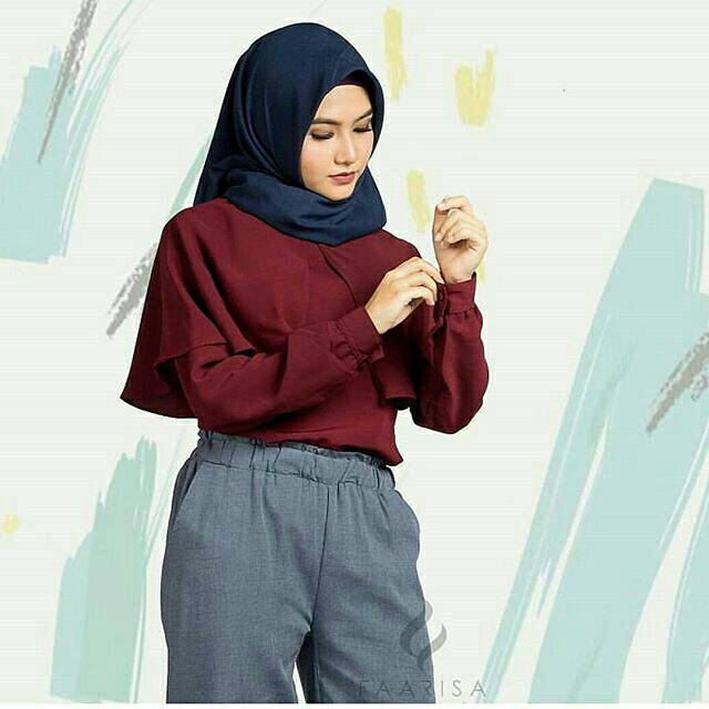 AINA TOP. ATASAN, TUNIK, Blouse wanita, atasan wanita, BLOUSE, Fashion muslim, baju wanita, fashion