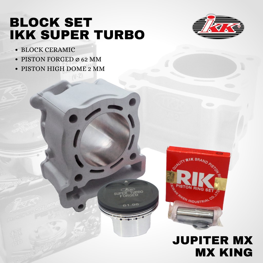 Blok seher IKK jupiter mx mx king vixion Super Turbo boring 62mm