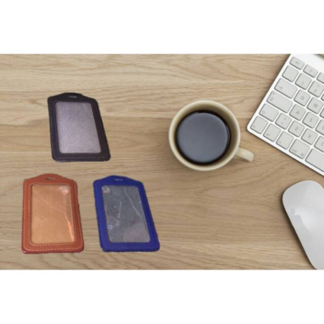 Holder ID Card / Tempat ID Card kulit imitasi