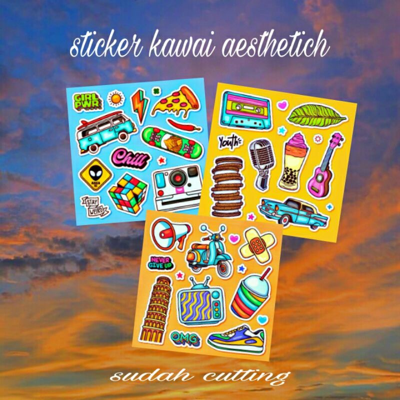 

stiker dodle aesthetich