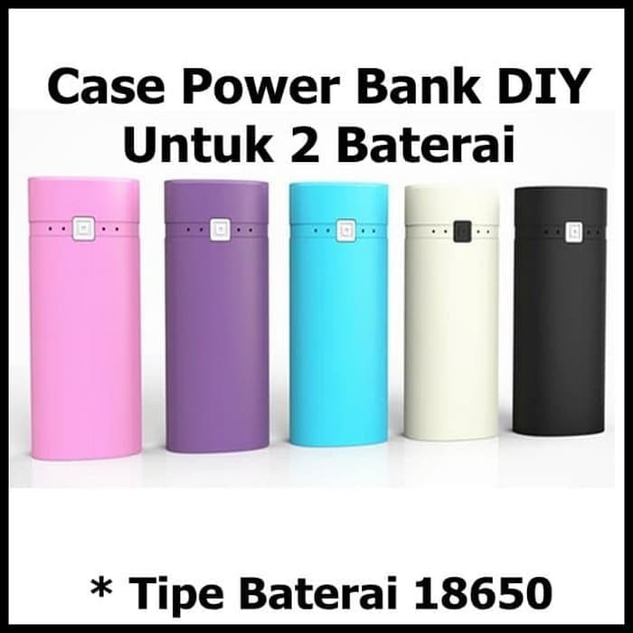 Taffware Case Power Bank DIY Untuk 2 Slot baterai 18650