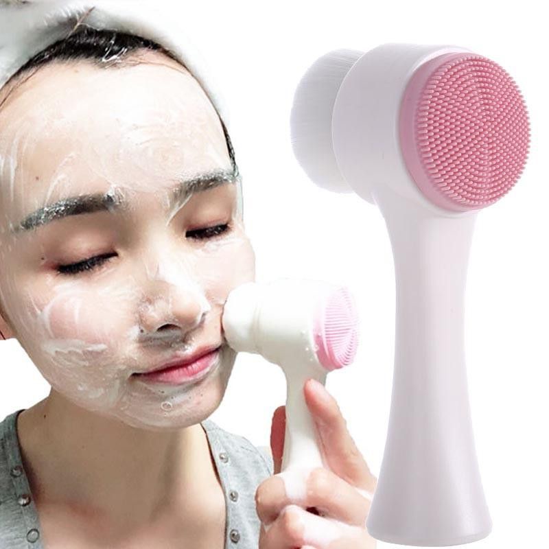 Double cleansing brush 2 side