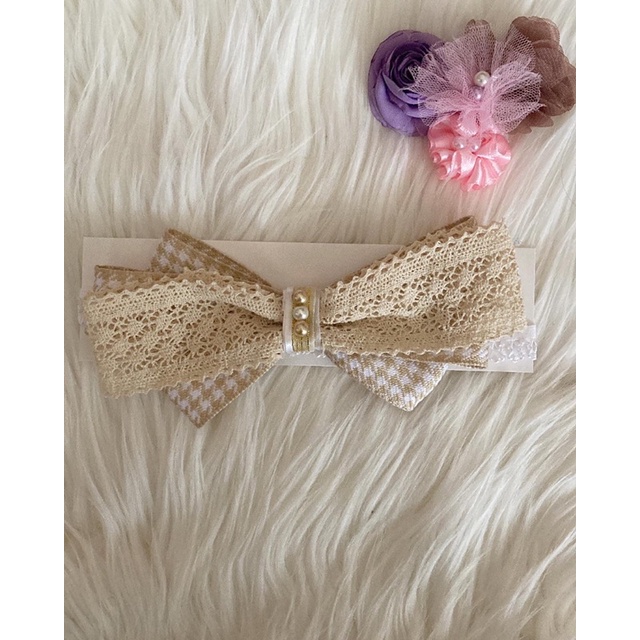 HeadBand Bayi / Bandana bayi renda pita
