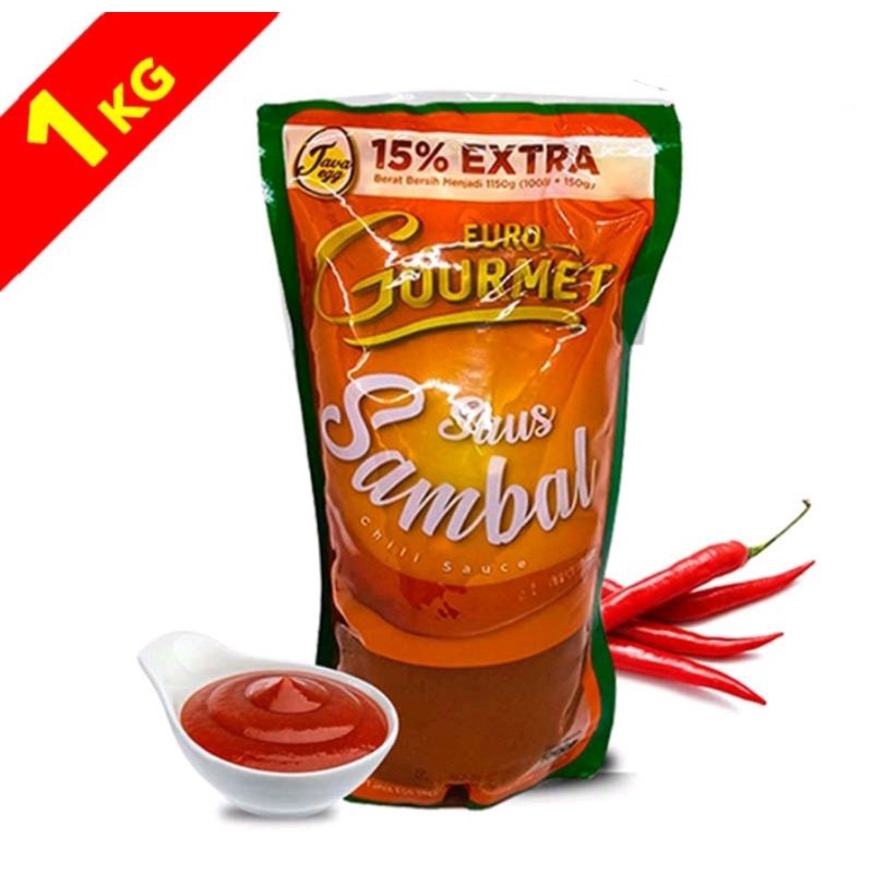 

saus sambal euro gourmet 1kg