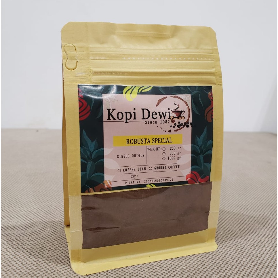 

Kopi Robusta Special 100 gr kopi dewi - Kopi Biji / Bubuk Robusta