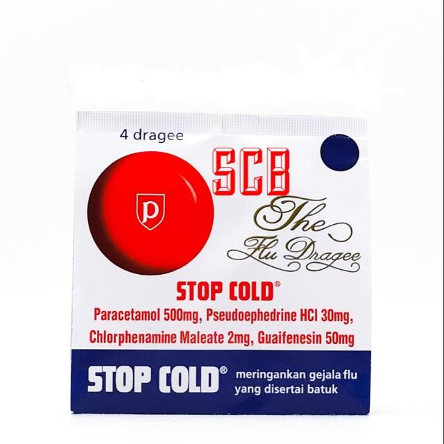 Stop Cold (obat flu) kemasan strip isi 4 tablet