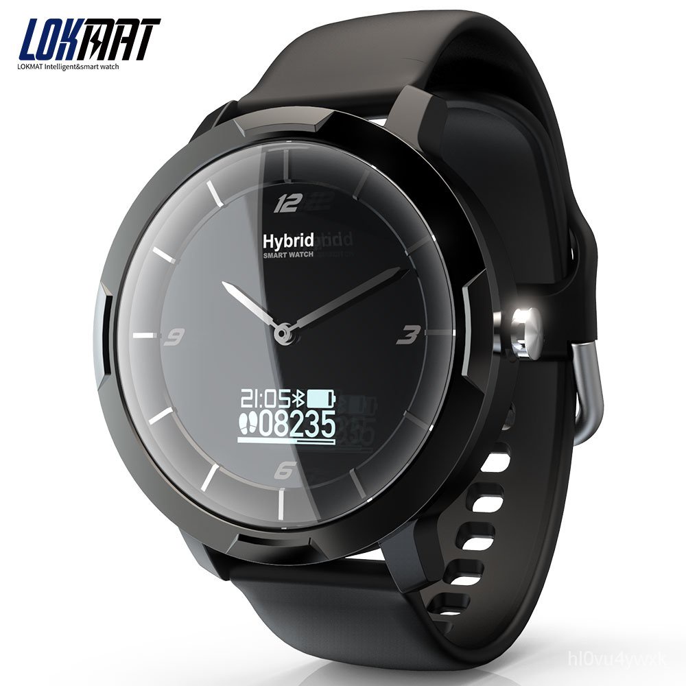 LOKMAT  Hybrid Smart Watch Men Sport Fitness Tracker Heart Rate Monitor Waterproof SmartWatch Digita