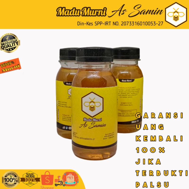 

Quality Madu Murni / Madu Asli / Madu Murni As-Samin / Natural Honey / 100% Murni /1000% Asli / Madu Ternak / Madu Hutan / Madu Multifora / Madu Liar / Madu Klanceng / Madu Randu / Madu Kita / Madu Hitam