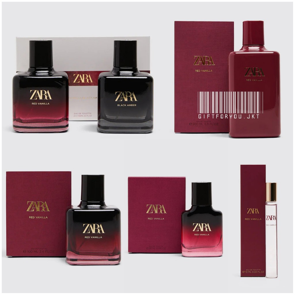 Parfum Zara Red Vanilla Best Seller 10 30 100 200 ml EDT Original