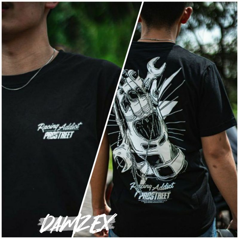 KAOS PROSTREET BAJU PROSTREET T-SHIRT PROSTREET | RACING ADDICT | NEW | FREE STICKER