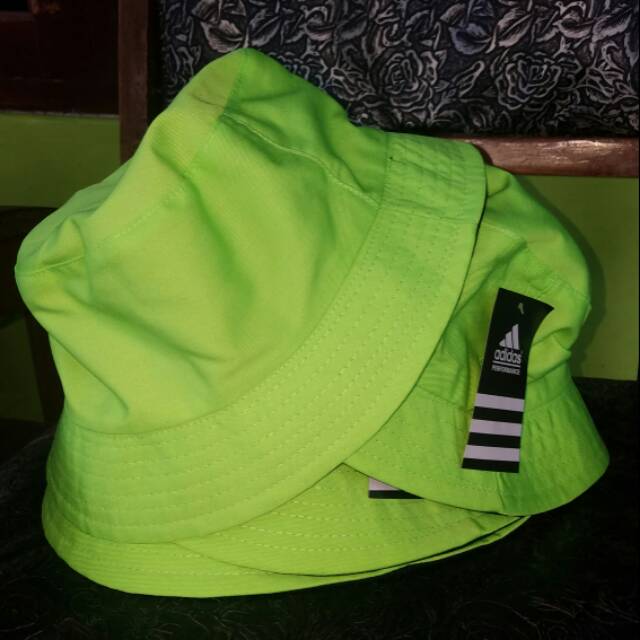 TOPI BUCKET NCT HIJAU STABILO NEON
