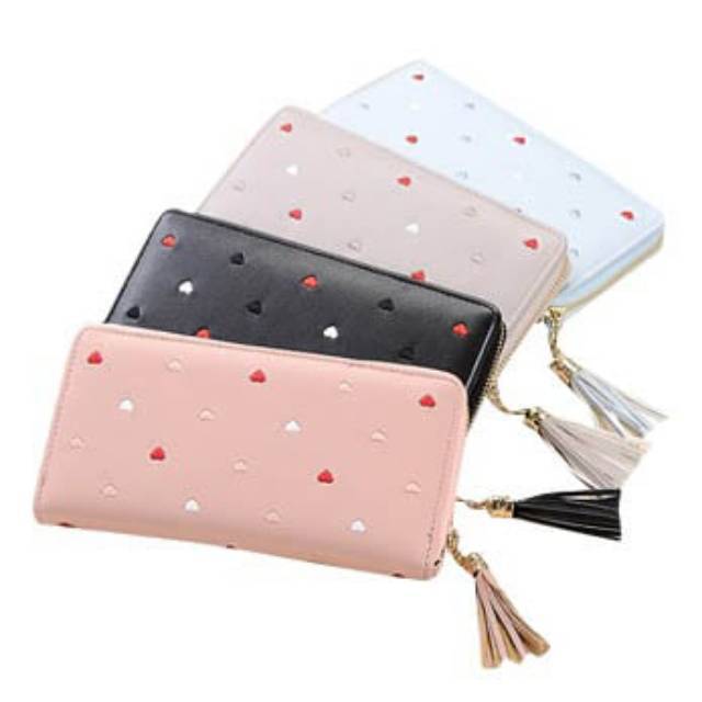 DOMPET LOVE TAOBAO PASTEL - Dompet panjang wanita