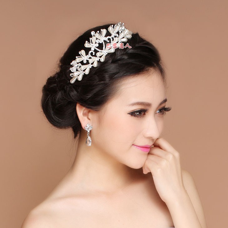 [PRODUK FAVORIT] HEADPIECE WEDDING BRIDAL TIARA PESTA PENGANTIN WANITA TRP026