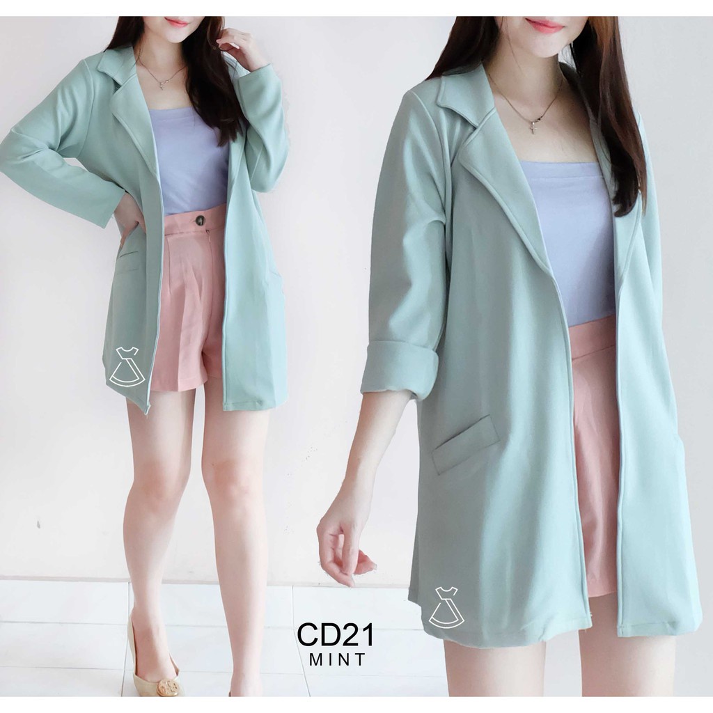 BLAZER BASIC SCUBA PREMIUM/OUTER BLAZER KOREAN STYLE