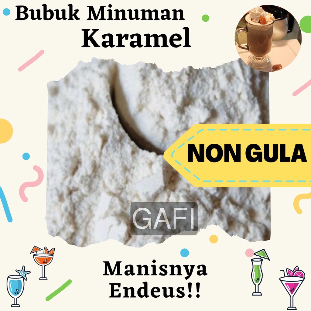 

Bubuk Minuman Rasa Karamel Non Gula 1Kg Minuman Powder Rasa Karamel Non Gula Kiloan Drinking Powder 1 Kg Kekinian Boba Aneka Instan Murah Enak Terbaik Halal Premium Distributor Toko Plain