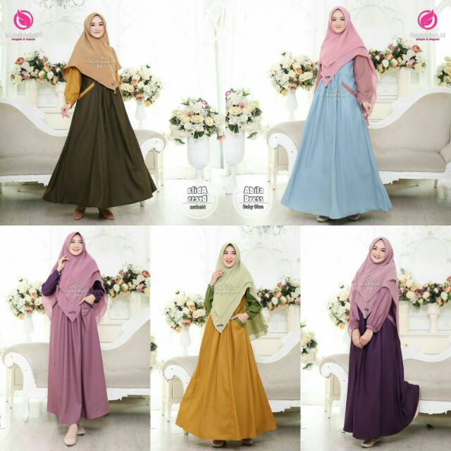 ABILA DRESS BY FANIA HIJAB BAHAN TOYOBO