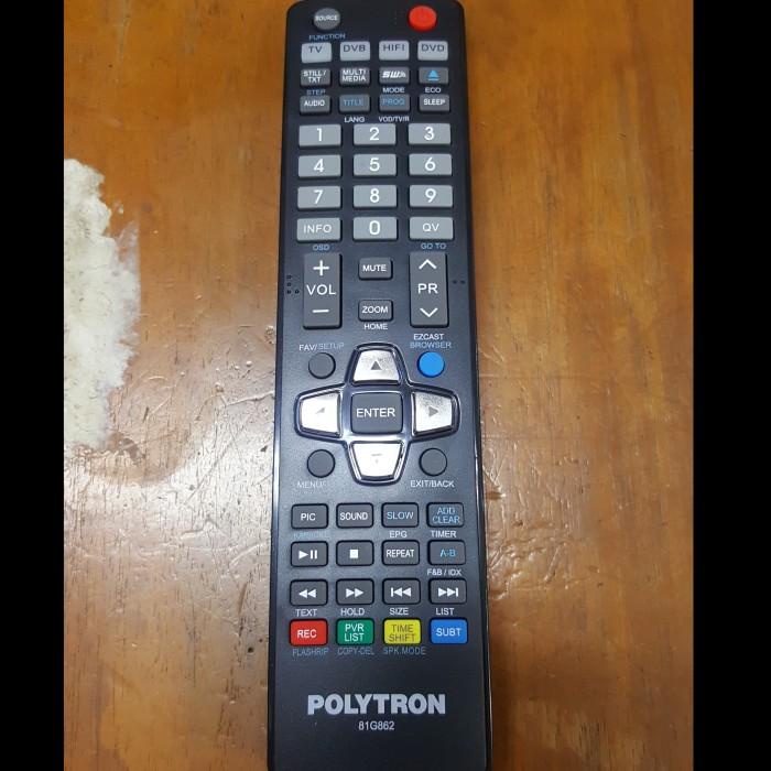 remot tv led polytron 81G862 original asli