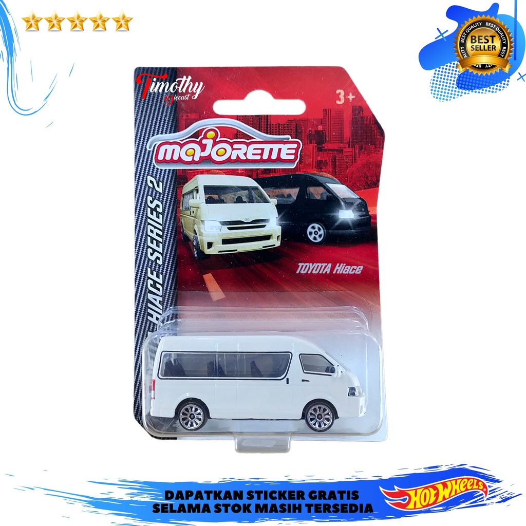 Majorette Toyota Hiace Series 2 Toyota Hiace Putih Hobi Timothy Diecast