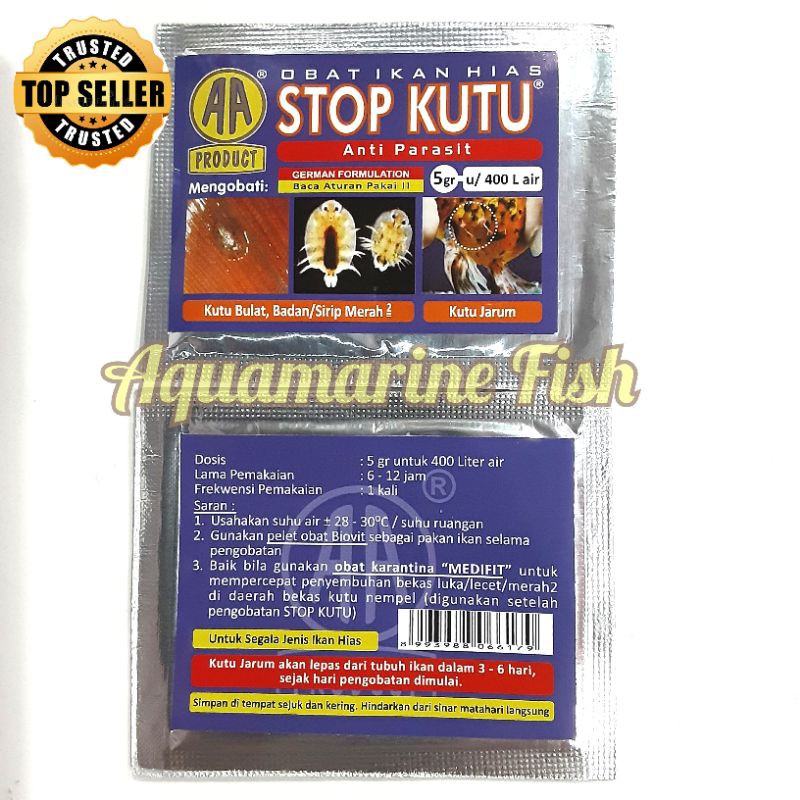 Jual Obat Kutu Ikan Stop Kutu Obat Anti Kutu Dan Parasit Ikan Kutu