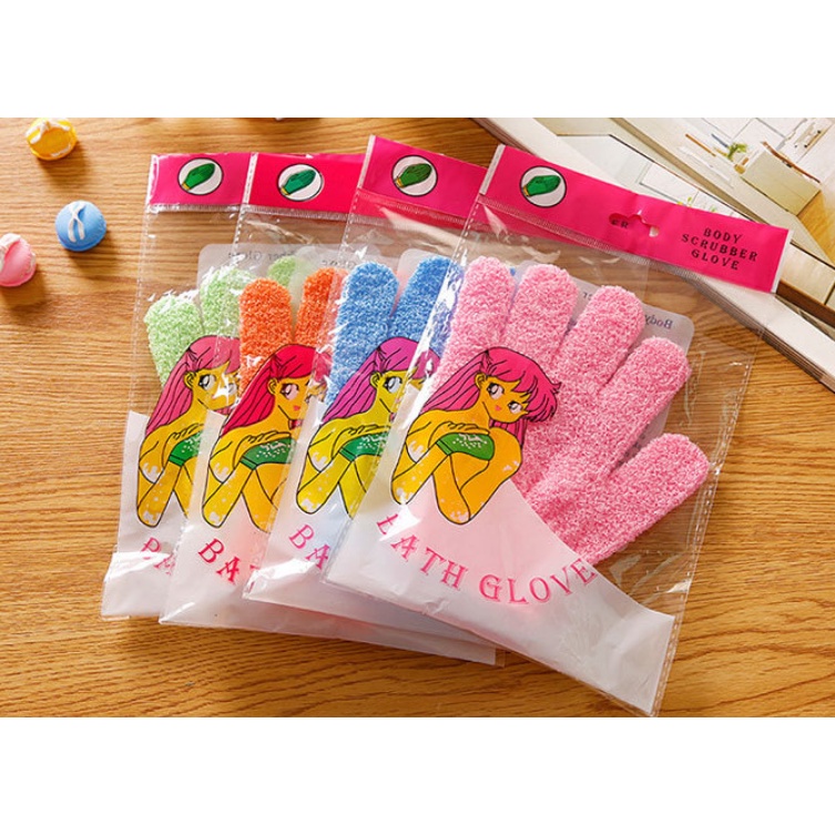 Sarung tangan mandi Body Massage Sponge Wash Skin Moisturizing Spa Bath Glove