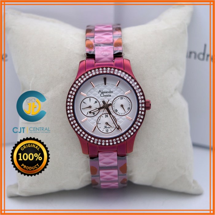 ALEXANDRE CHRISTIE AC 2705 PURPLE PINK. GARANSI RESMI 1 TAHUN