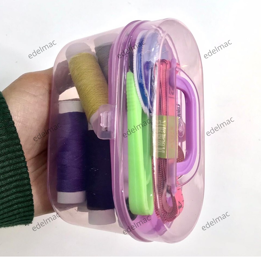 Set kotak | Peralatan Jarum Benang Jahit Tangan Rumah Tangga Portabel