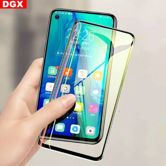 OPPO RENO 5F RENO 5 RENO 5 5G RENO 4F RENO 4 RENO 3 RENO 3 PRO TEMPRED GLASS FULL LEM FULL KACA TEMPERED FULL SCREEN ANTI GORES KACA FULL COVER SCREEN GUARD PELINDUNG LAYAR