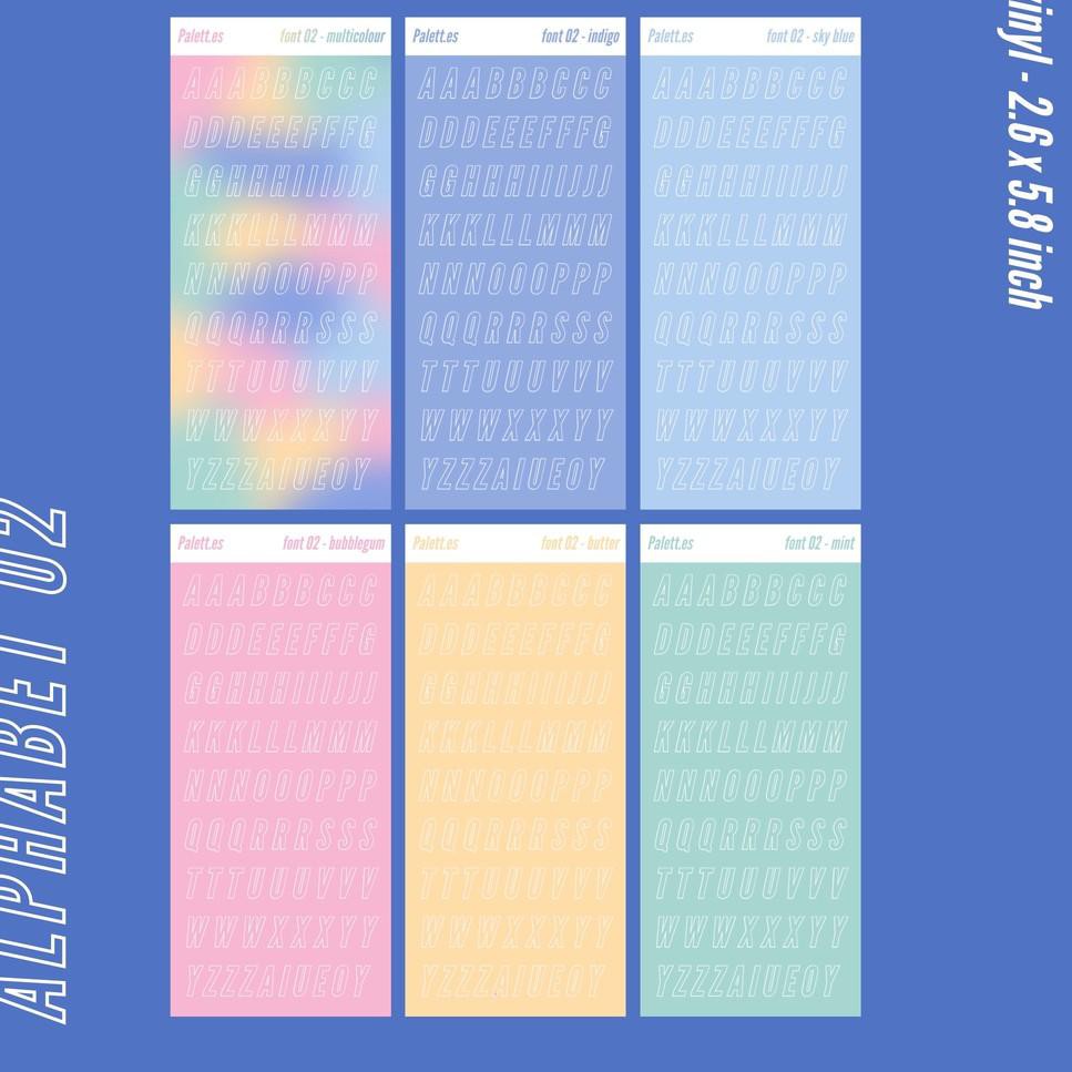 

Jk6Code Palett.es - alphabet 02 sticker sheets(Kekinian)J2M9