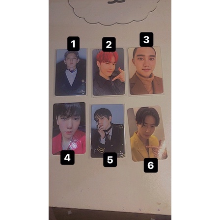 PHOTOCARD EXO D.O SUHO CHANYEOL BAEKHYUN OBSESSION UNIVERSE BAMBI