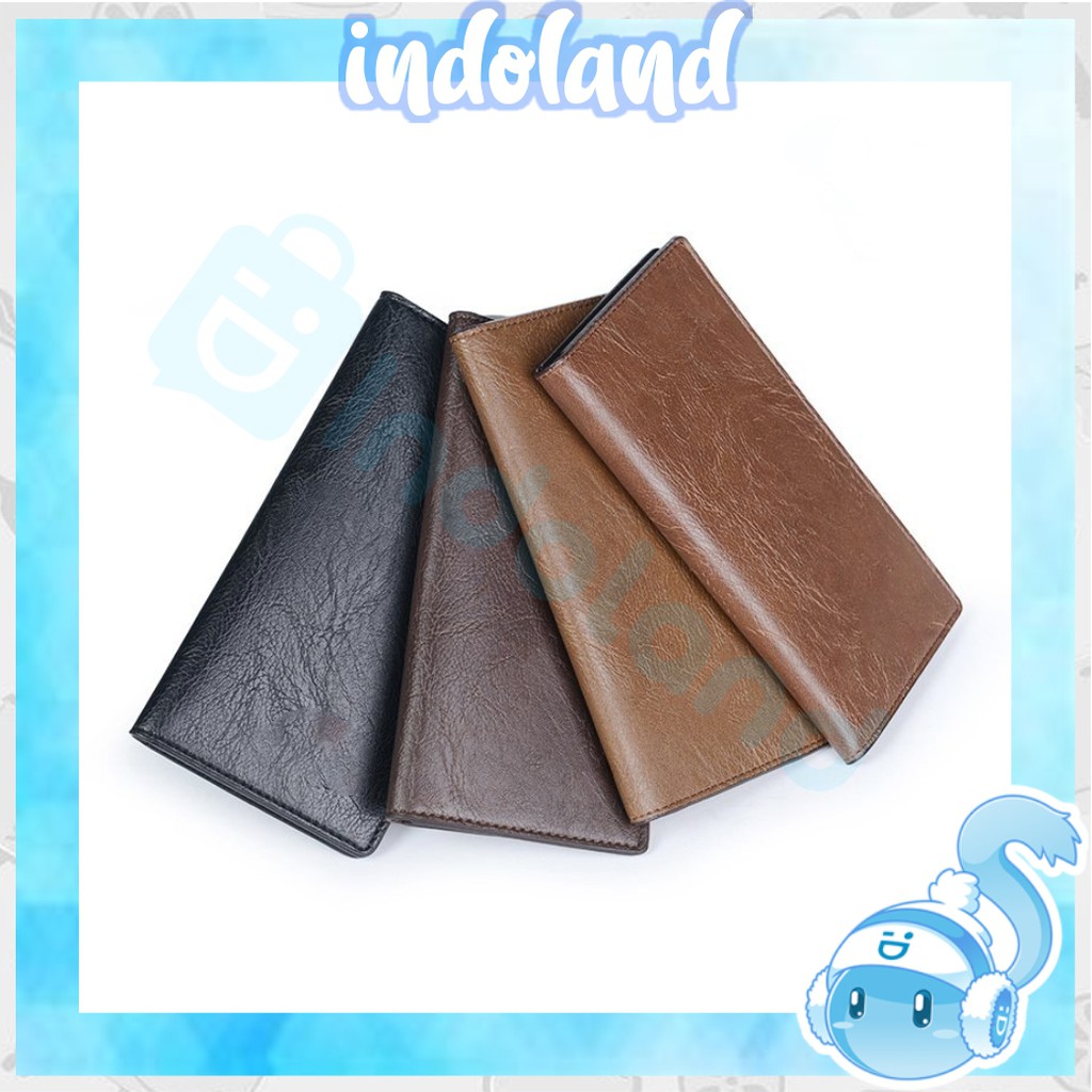 ☀ INDOLAND ☀ D007 Dompet Kulit Pria Wanita Panjang Fashion Keren Murah Grosir Import Murah Cod