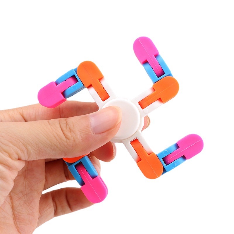 Hand Fidget Spinner Warna Acak Untuk Membantu Fokus Dan Anti Stres