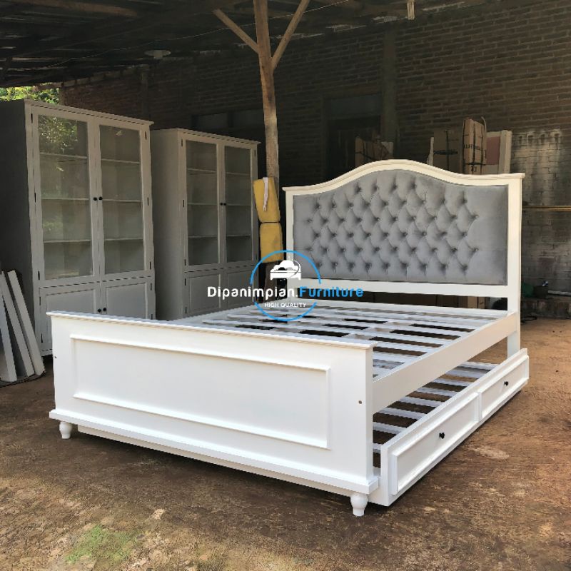 Tempat tidur sorong - dipan tidur sorong minimalis - tempat tidur sorong