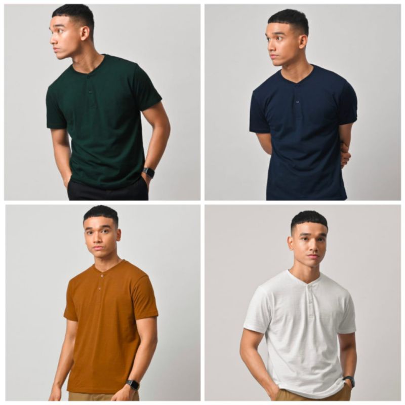 Henley Slub Tees by preppstudio