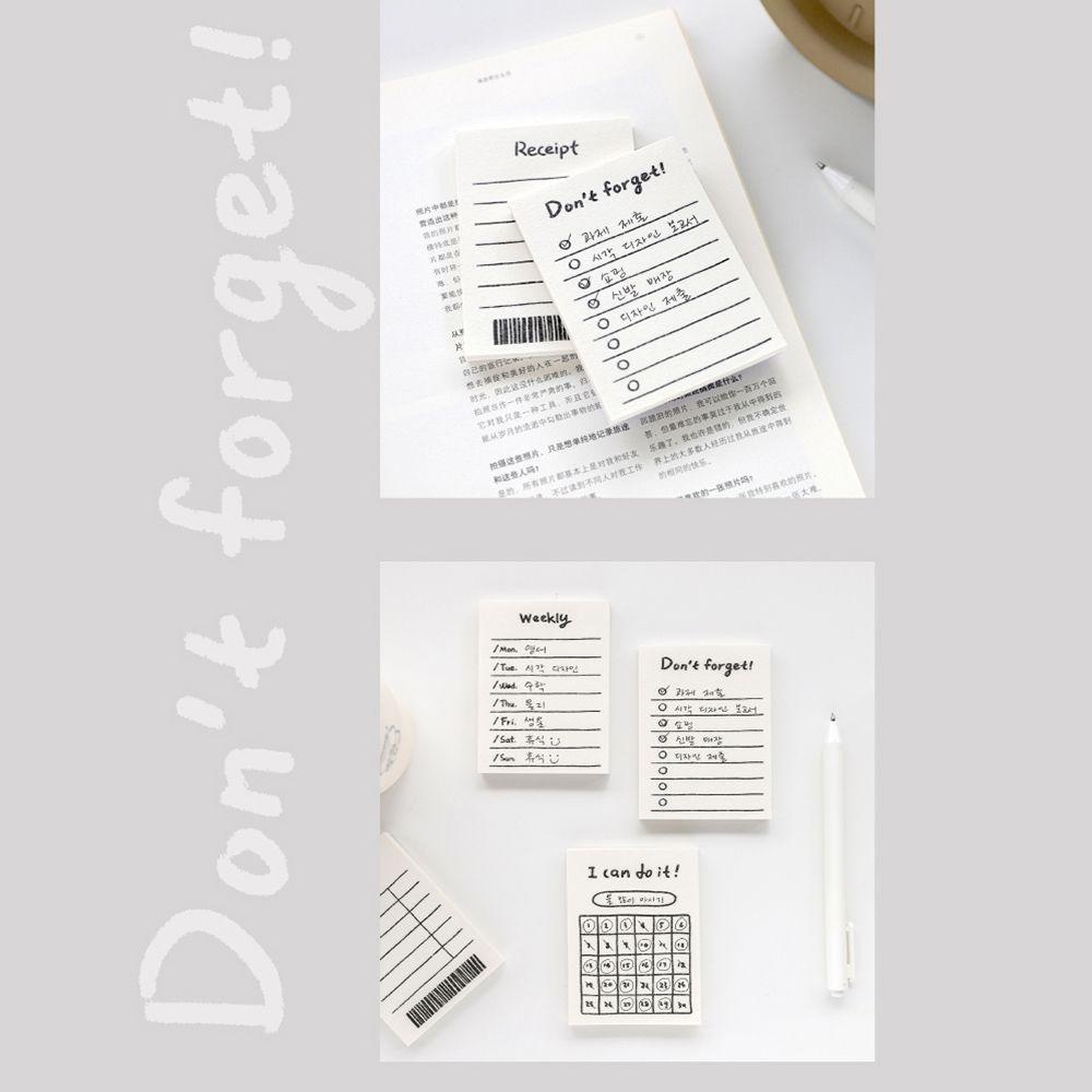 [Elegan] Jadwal Memo Pad Disiplin Diri To Do List Daily Planner Siswa Alat Tulis Belajar Perencanaan Jadwal Planner