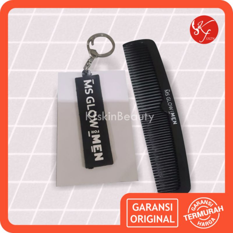 sisir rambut /gantungan kunci logo msglow