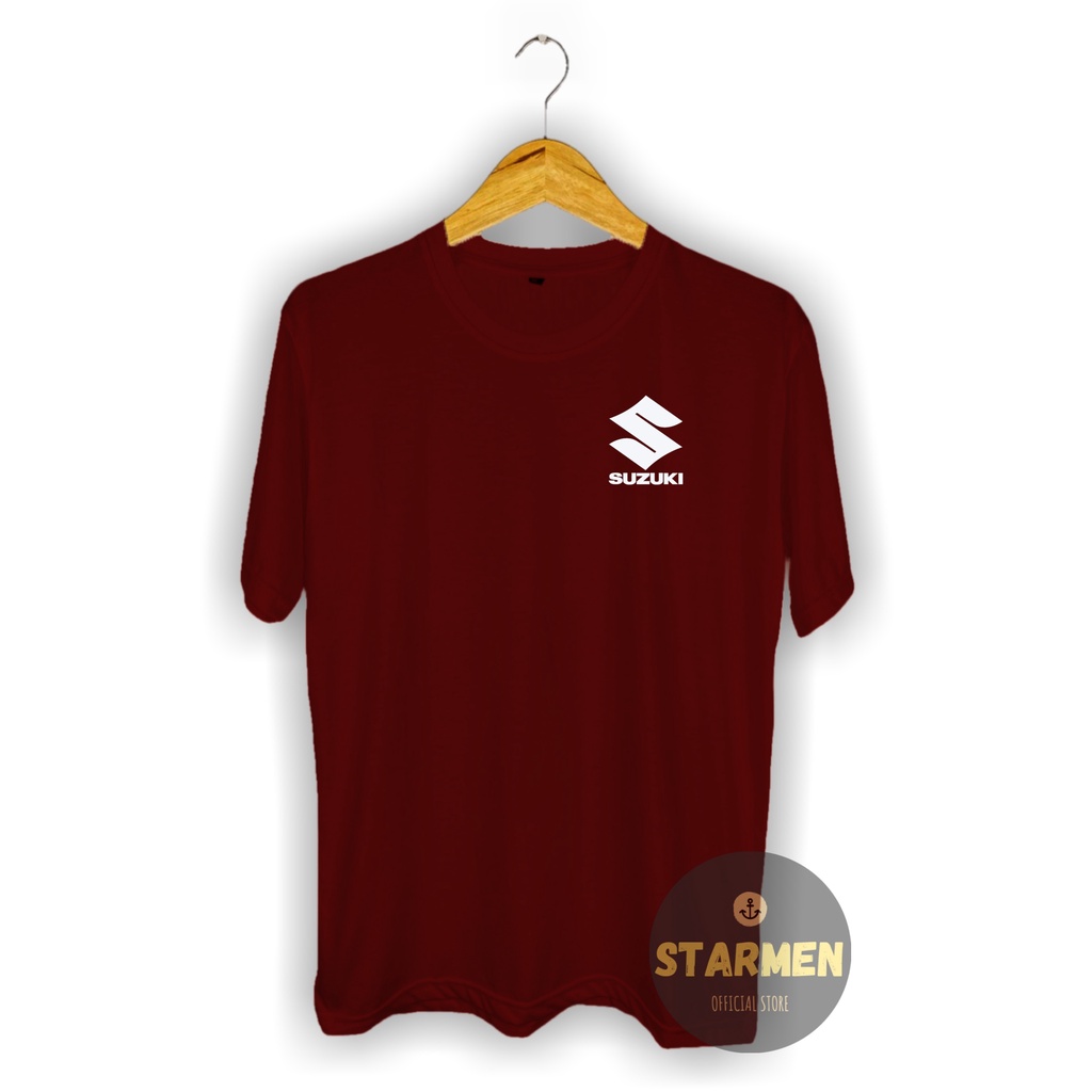 Kaos Distro Unisex SUZUKI Katun Combed 30s / sablon polyflex /polyflex premium / Pakaian Pria Wanita Atasan Cowok Cewek /kaos kekinian / kaos viral / tshirt tumbrl tee basic /SIZE M , L , XL , XXL / kaus oblong oversize kaos murah best seller ready