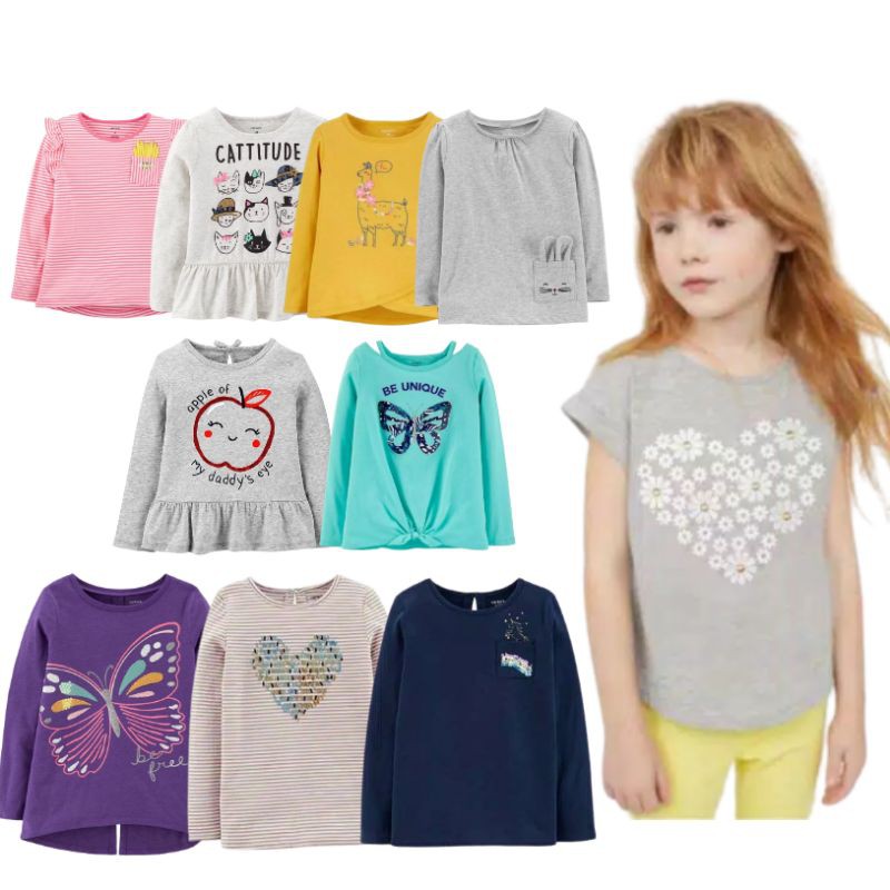 Kaos anak cewek carters bayi 1 2 tahun-2