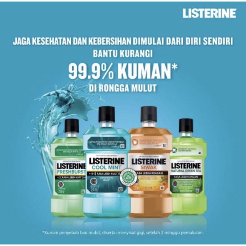 Listerine original 250 ml &amp; 500 ml | Listerine cool mint 100 ml 250 ml &amp; 500 ml