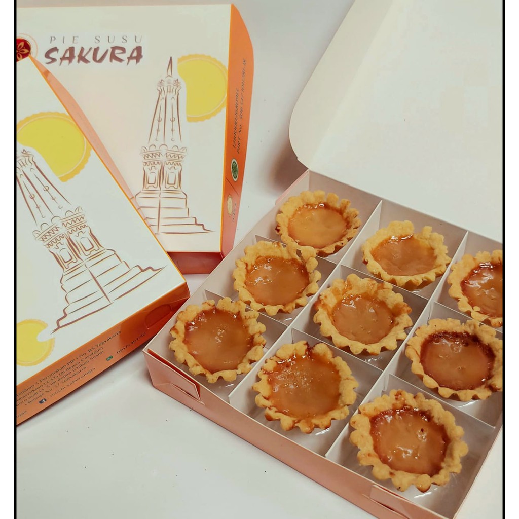 

PIE SUSU SAKURA original isi 9 Pie susu bali jogja manis legit murah