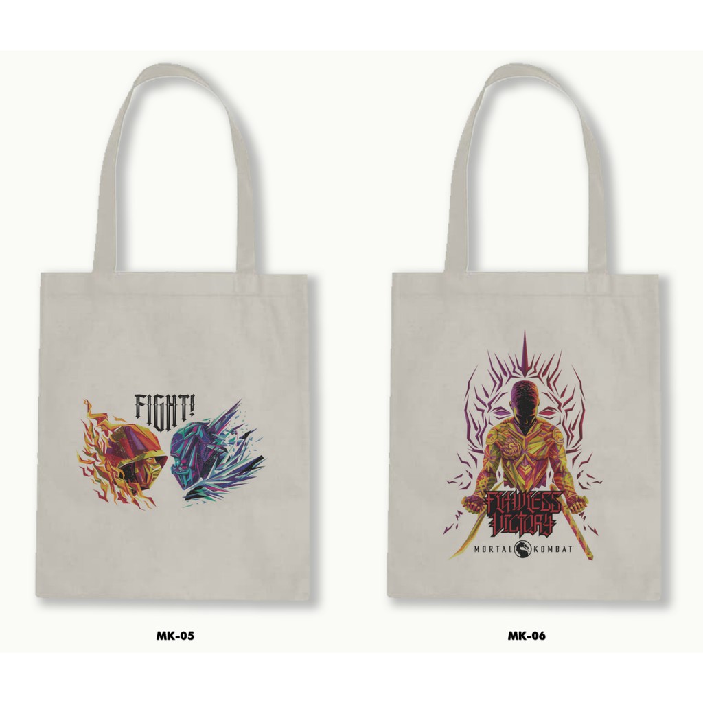 TOTE BAG BLACU - MORTAL KOMBAT