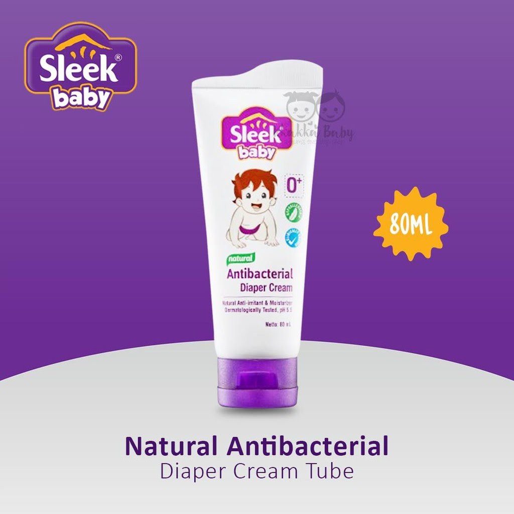 Sleek Baby Antibacterial DIAPER CREAM Tube 80 mL