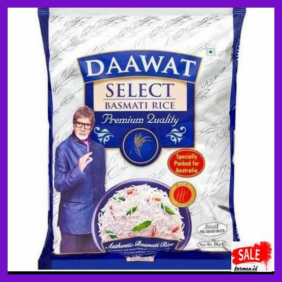 

Rasbeputih- Daawat Basmati Rice Premium Quality 5Kg -Aslii.