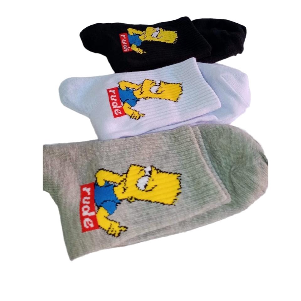 KAOS KAKI SIMPSON OLDSCHOOL | KAOS KAKI SKATE | ANDALUSIA SOCKS [S8]