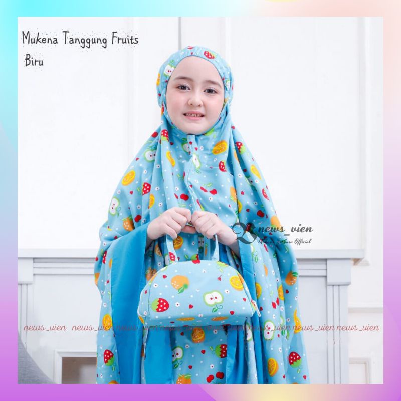 Mukena anak terbaru usia 8 9 10 11 12 tahun Rayon adem lucu / mukenah anak sd mi premium cantik / telekung anak travelling-5