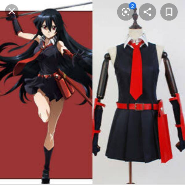 Costume cosplay akame ga kill